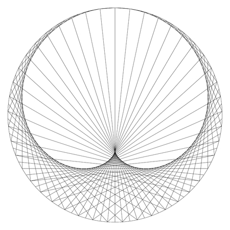Cardioid - sinusoidal spiral - mathematical plane curve.のイラスト素材