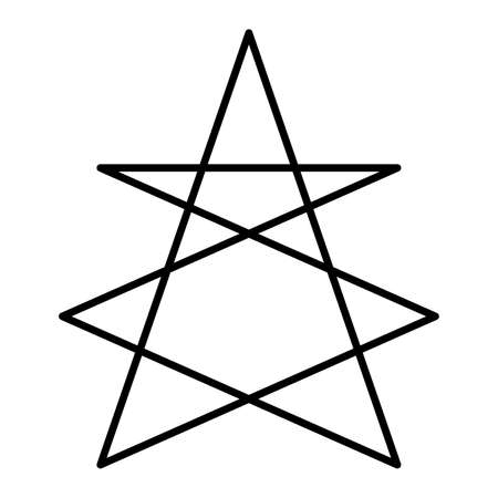 Mystical Lamb, esoteric symbol of the Christ, his divine sacrifice to humanity. It appears in the Book of Revelation as a symbol of the seven horns and seven eyes, which are the seven spirits of God.のイラスト素材