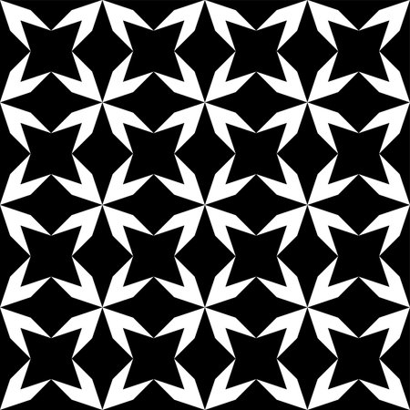 Star shape pattern, seamless tile that can be assembled endlessly in all directions, composed of right triangles. Usable as motif for backgrounds, textiles or wallpapers.のイラスト素材