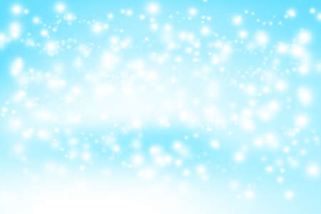 blue abstract background with snow flakes and copy spaceの写真素材