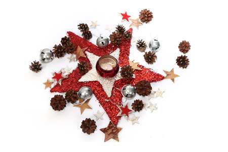 illustration of christmas cards with rudolph with copy spaceの写真素材