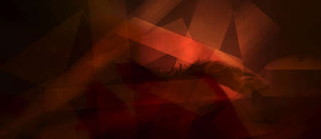 Orange background lines and pattern with copy space. Orange glowingの写真素材