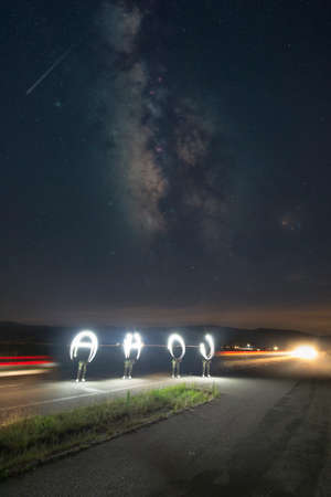 Night greetingsの写真素材