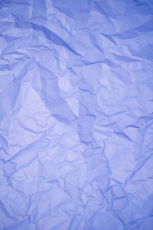 blue crumpled paper background textureの写真素材