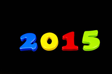 2015 next year on Black Backgrounds.の写真素材