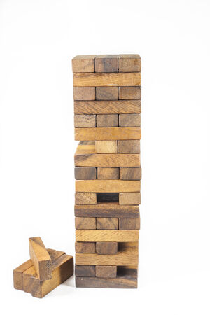 Blocks of wood の写真素材