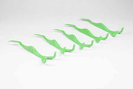 floss toothpick  on white background.の写真素材