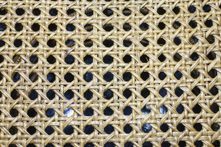 Wicker chair Thailand handmadeの写真素材