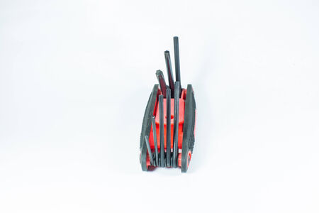 Hex Key Sets on white background の写真素材