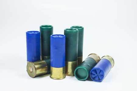 Shotgun no 12 Ammunition isolated on white 