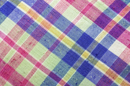 Colorful Thai loincloth fabric backgroundの写真素材