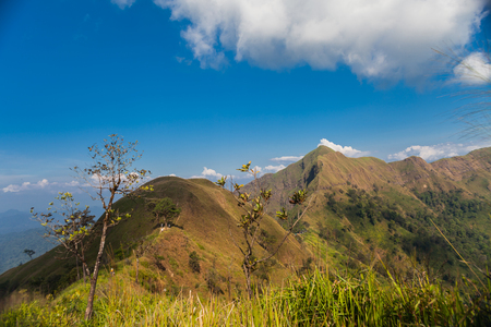Landscape of Mountain views and  Adventure in Kanchanaburi Thailandの写真素材