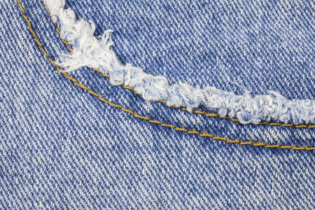 Blue denim jeans texture backgroundの写真素材