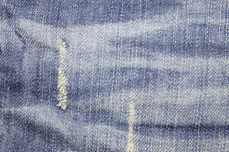 Blue denim jeans texture backgroundの写真素材