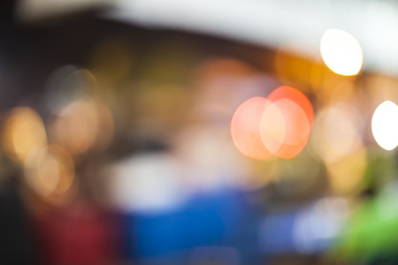 colorful bokeh On the streets at night  background