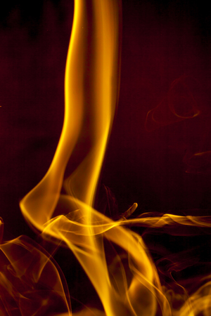 smoke collection on black backgroundの写真素材