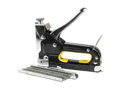 Big max stapler On white background.