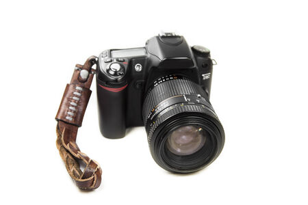 Camera white backgroundの写真素材