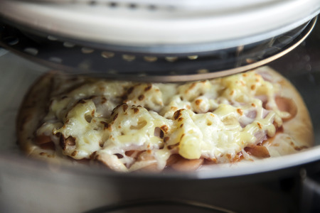 Closeup making pizzaの写真素材