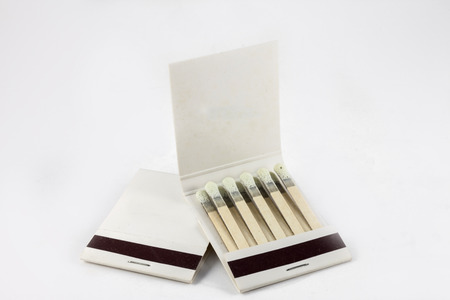 Matchbook on a white backgroundの写真素材