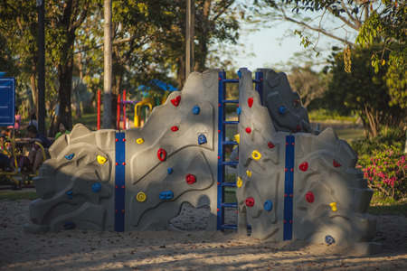 playground in the parkの写真素材