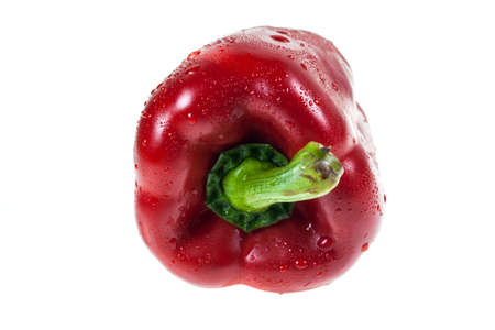 Fresh sweet pepper on white background