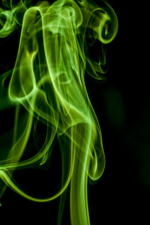 Green smoke.の写真素材