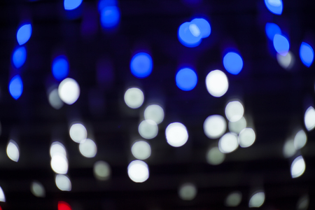 Blurred lights  bokeh at night.の写真素材