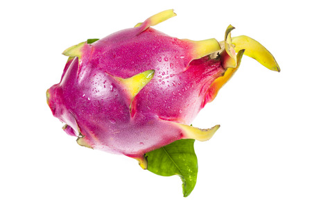 Dragon fruit on white background.の写真素材