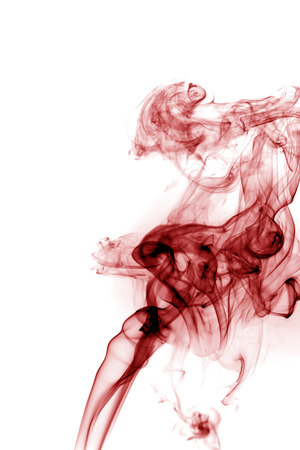 White smoke on black backgroundの写真素材