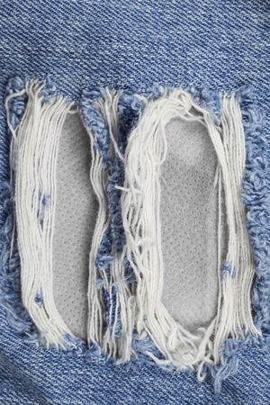 Jeans torn denim texture.の写真素材