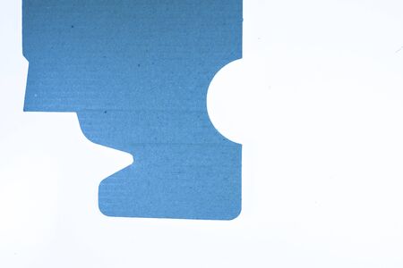 Blue paper striped texture background.の写真素材