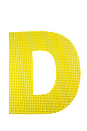 Alphabet foam colorful on white background.の写真素材