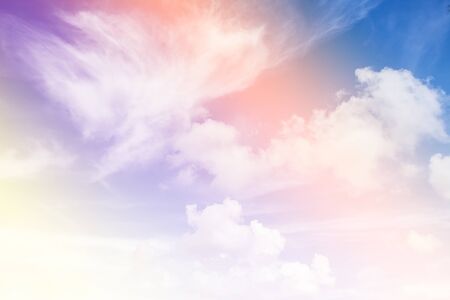 Colorful clouds in the skyの写真素材