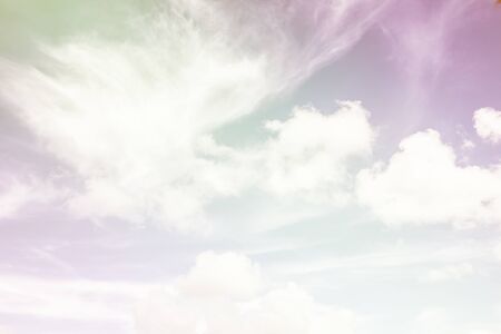 Colorful clouds in the skyの写真素材