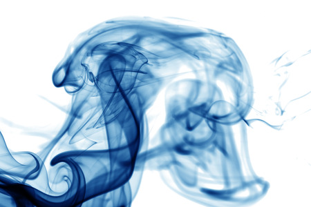 Blue toxic fumes movement.の写真素材
