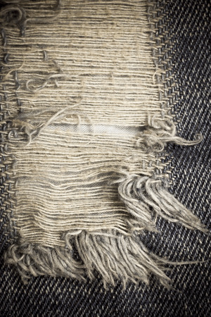 vitage torn denim jeans texture.の写真素材