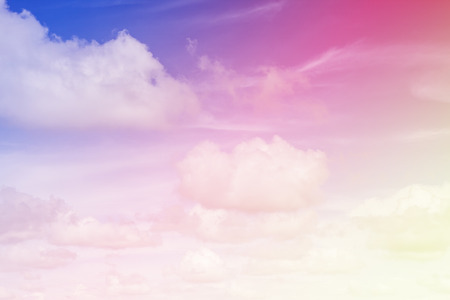 Colorful sky with cloudの写真素材