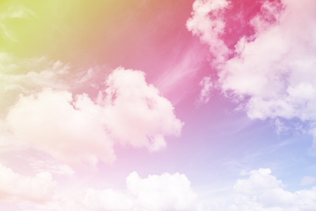 Colorful sky with cloudの写真素材