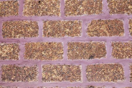 Laterite stone wall.