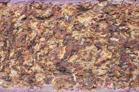 Laterite stone wall.の写真素材