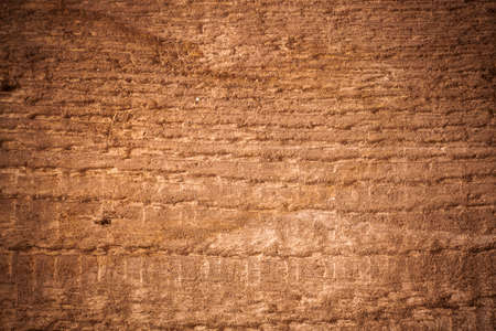 Background texture of old brown wooden board.