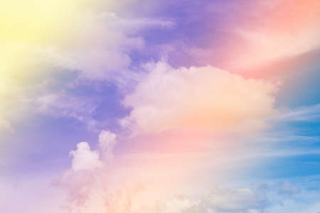 Colorful blue sky with cloud.の写真素材