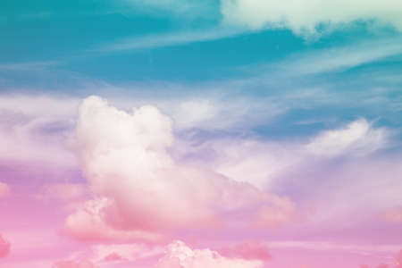 Colorful blue sky with cloud.の写真素材