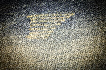 Vintage jeans torn denim texture.の写真素材