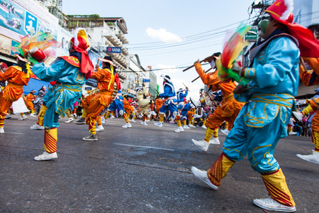 Udon Thani, Thailand on -1 December 2015, Udon Festival,The annual event parade on the streets,...