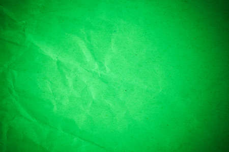 Green  crumpled recycle paper background.の写真素材