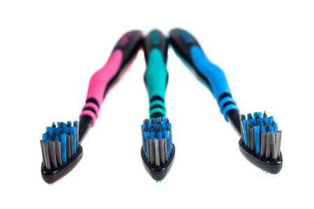 Toothbrush on white background.