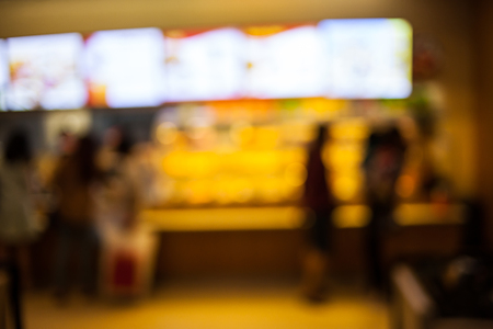 Department store background blur with bokeh.の写真素材