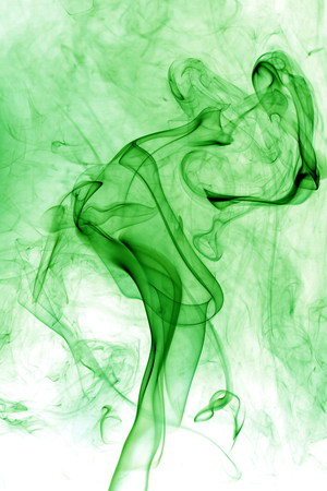 Toxic fumes green on a white background.の写真素材